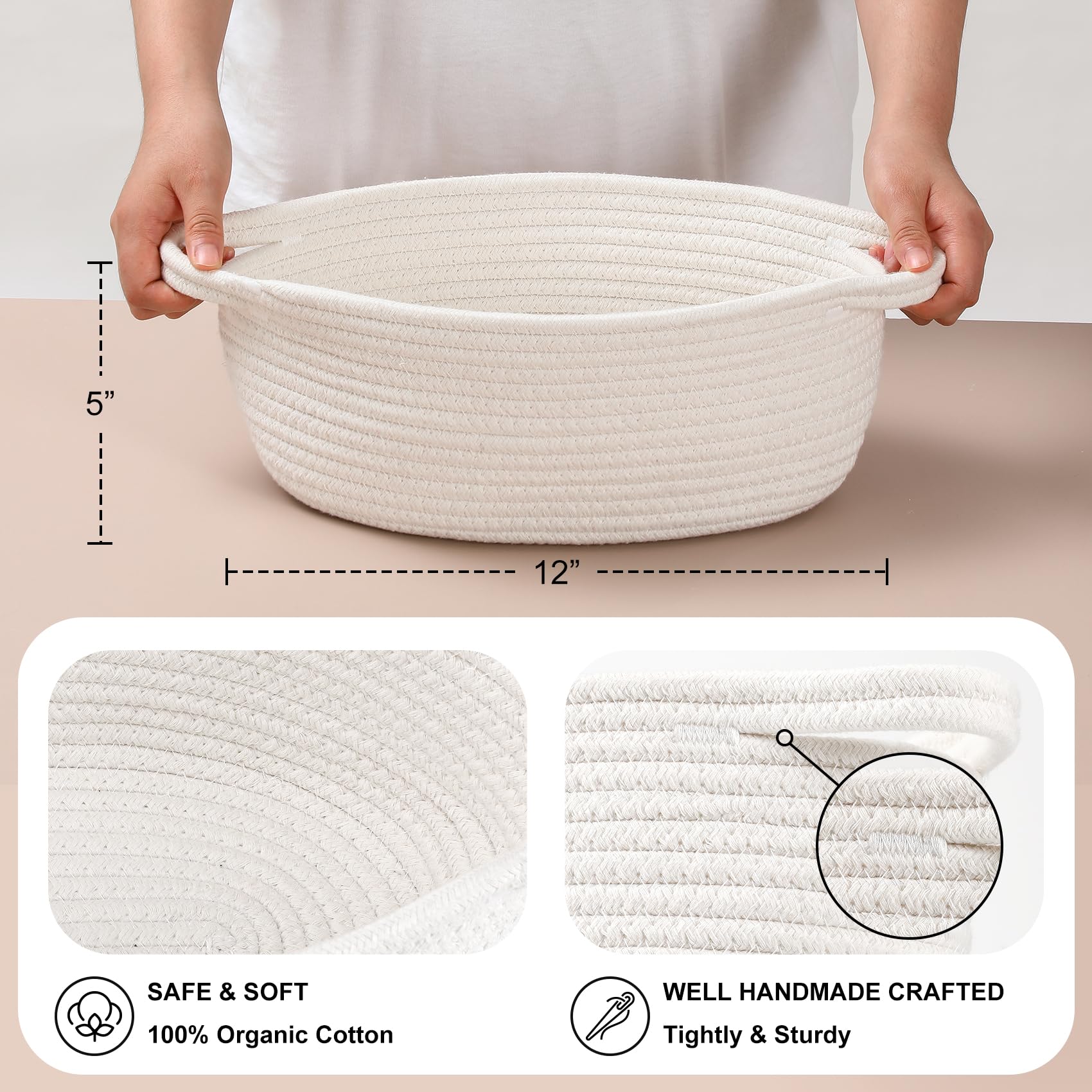 LANDNEOO versatile storage basket used for toys, books, or clothes