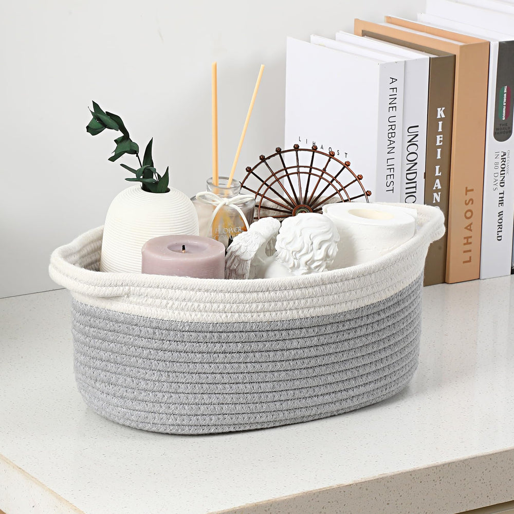 LANDNEOO basket with reinforced handles enabling confident carrying of heavier items