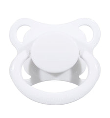 Landofgenie adult shield moon pacifier white, soothing comfort in a soft silicone design