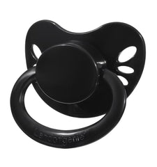 Landofgenie butterfly design shield pacifier black with logo for stylish personal ritual
