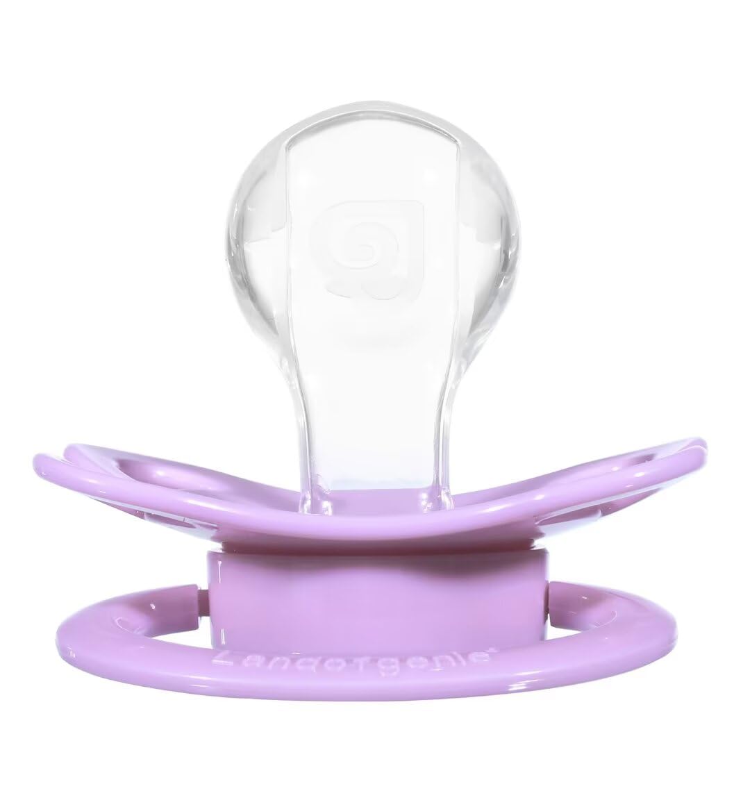 Landofgenie pink moon-shaped pacifier supports wind-down bedtime routine.