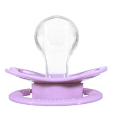 Landofgenie pink moon-shaped pacifier supports wind-down bedtime routine.