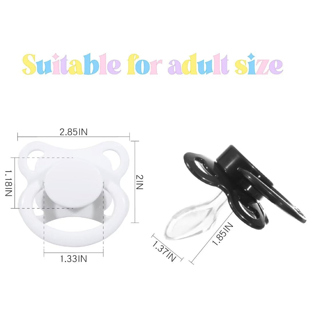 Landofgenie large shield pacifier silicone teat close-up shows soft, flexible feel