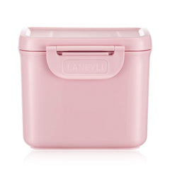 LANEYLI formula dispenser pink front view shows portable feeding storage for travel.