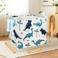 LANGYASHAN canvas laundry hamper with waterproof coating for durable laundry organization.