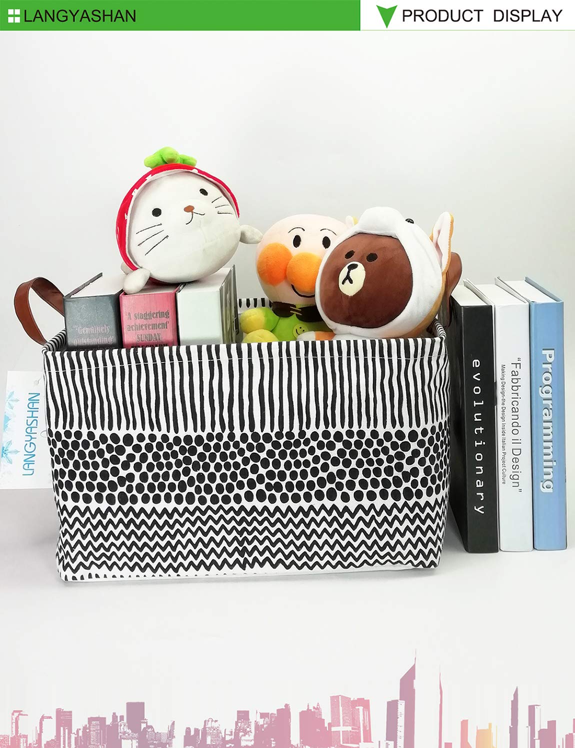 LANGYASHAN car trunk storage bin for easy trips