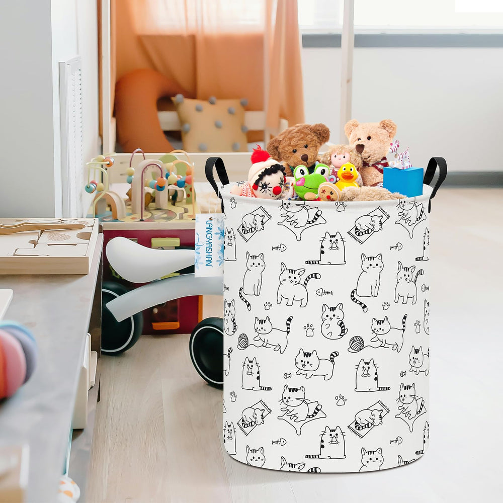LANGYASHAN collapsible bin folded for compact storage