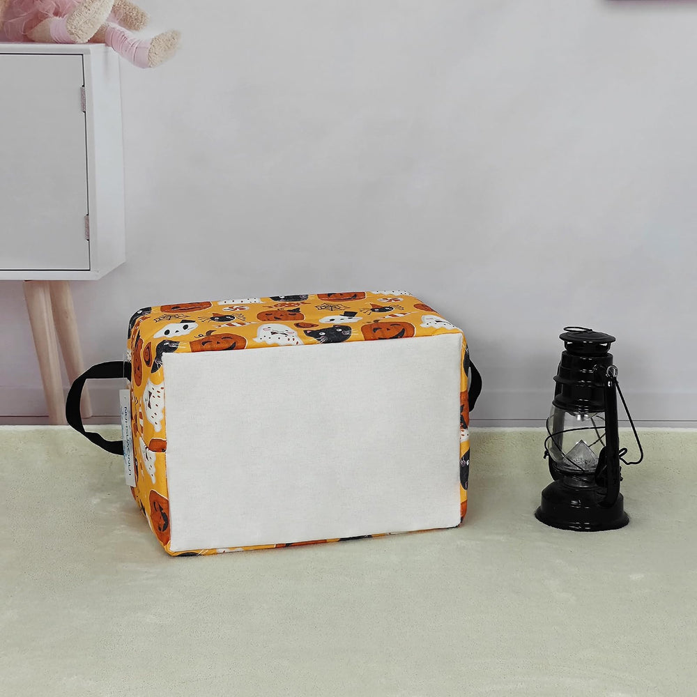 LANGYASHAN Halloween decor storage bin complements home and office organization.