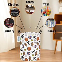 langyashan laundry basket canvas strong handles enable easy transport between rooms