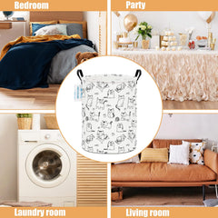LANGYASHAN nursery hamper with cartoon pattern brightening the nursery