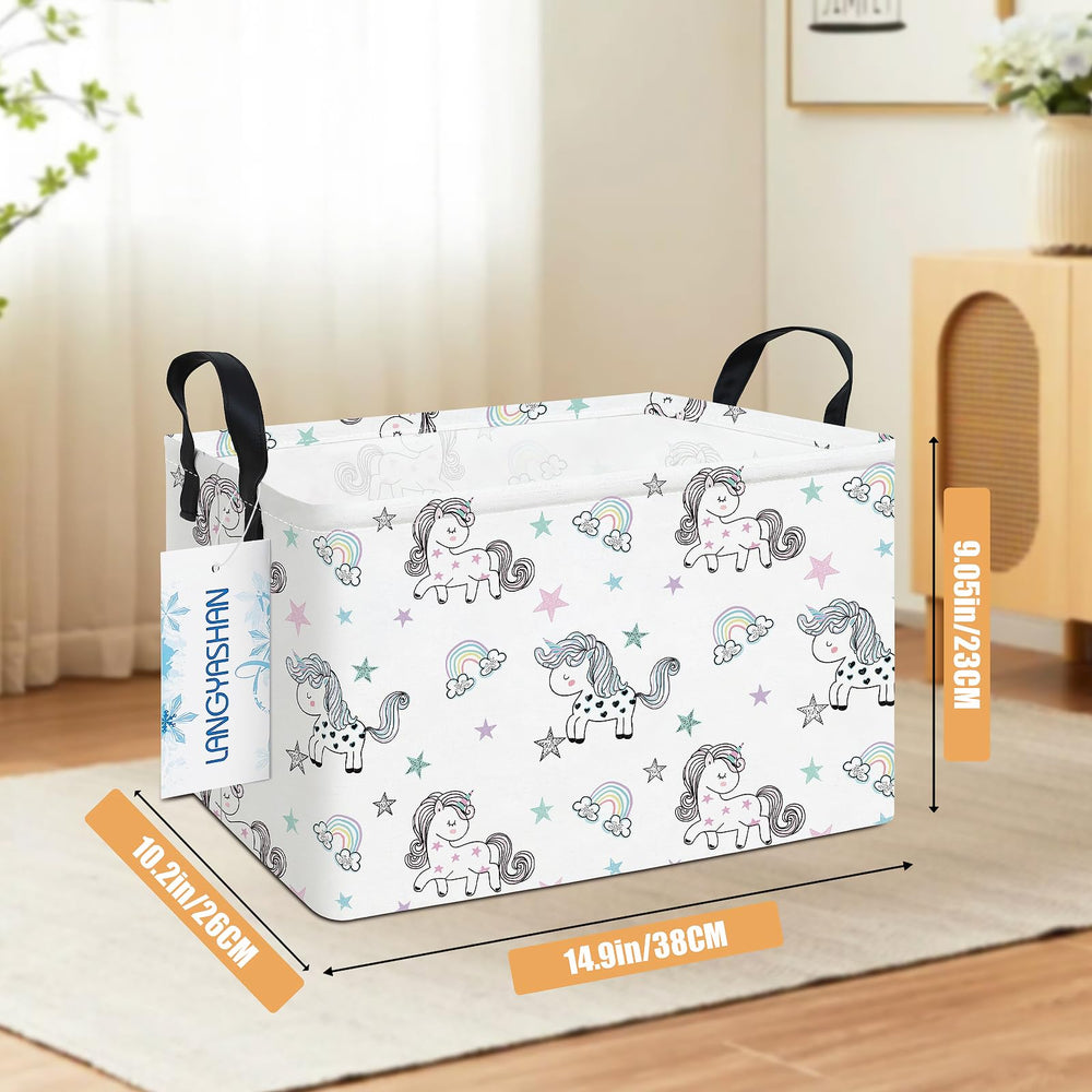 LANGYASHAN Rainbow Unicorn bin side handle for easy transport