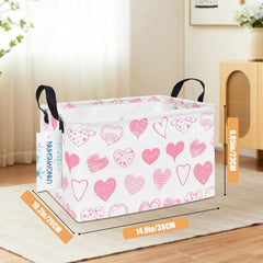 LANGYASHAN Rectangular Storage Bin foldable emphasizes flat storage in closets and trunks