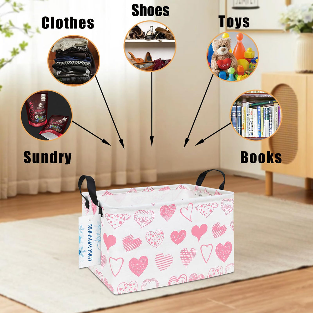 LANGYASHAN Rectangular Storage Bin nursery focus is sturdy and easy to care for