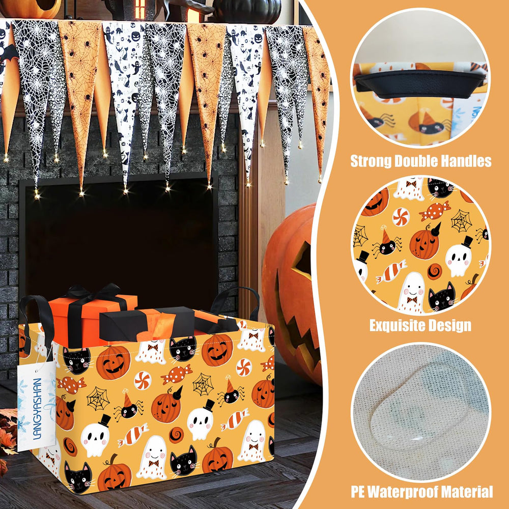 LANGYASHAN rectangular-bin-size-149x102x91-inches for larger toy and blanket storage.