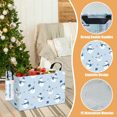 LANGYASHAN rectangular storage basket handles make carrying easy and comfortable.