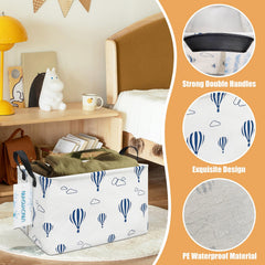 LANGYASHAN rectangular storage bin folded-compact illustrates space-saving organization.
