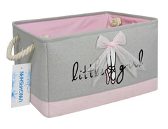 LANGYASHAN rectangular storage bin front view with handles for quick toy organization