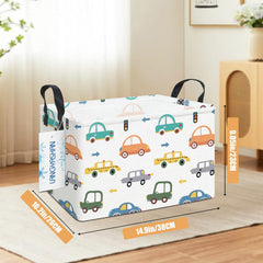 LANGYASHAN rectangular storage bin shows thick handles for easy carrying.
