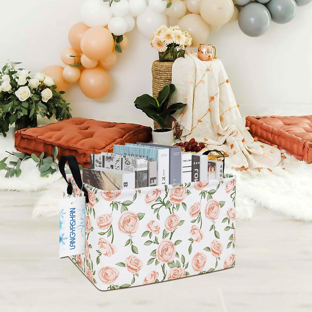 LANGYASHAN bin in kitchen or laundry area helps organize towels and cleaning supplies