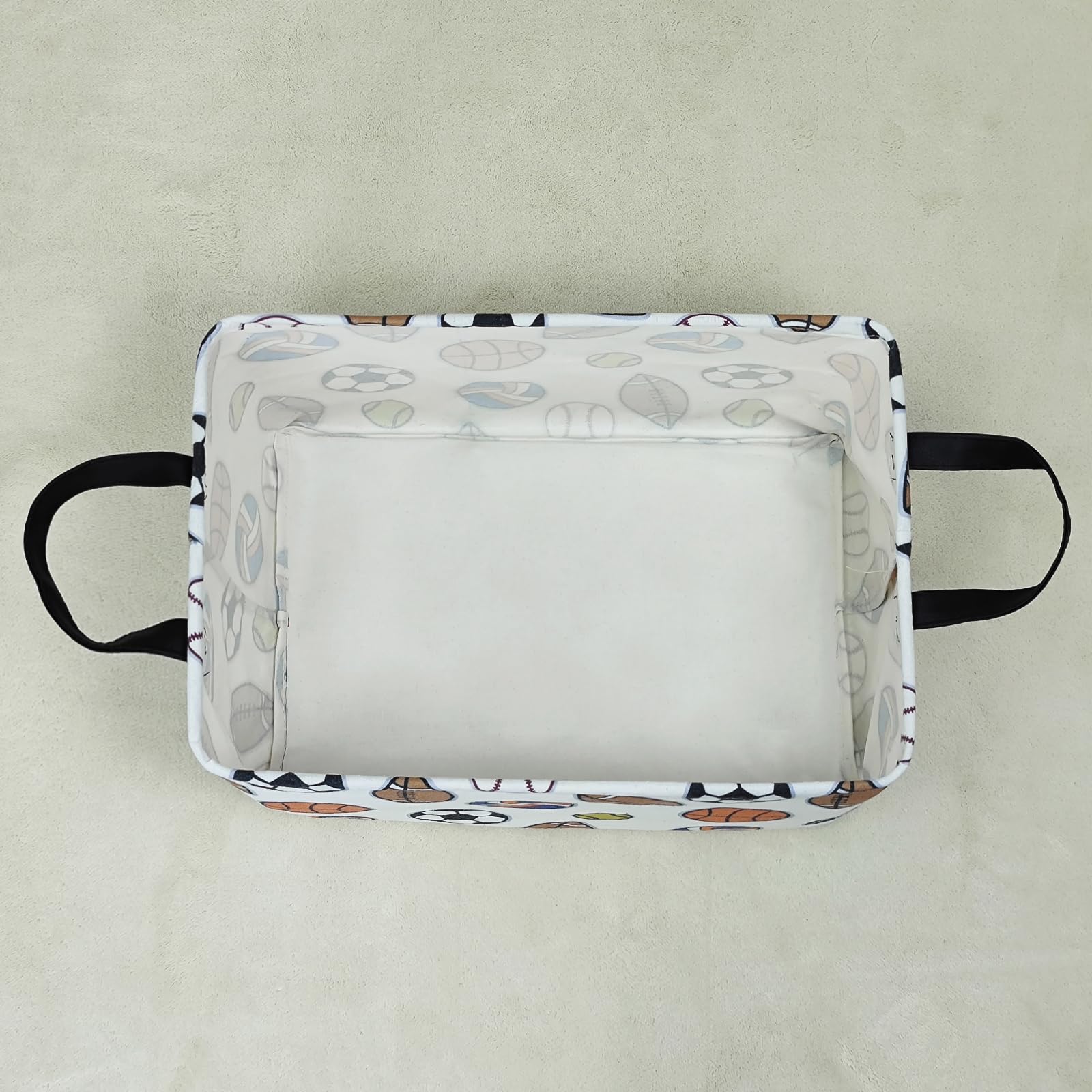 LANGYASHAN rectangular storage bin moisture-resistant lining supports versatile home organization