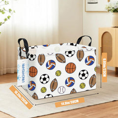 LANGYASHAN rectangular storage bin side view emphasizes collapsible design for compact storage