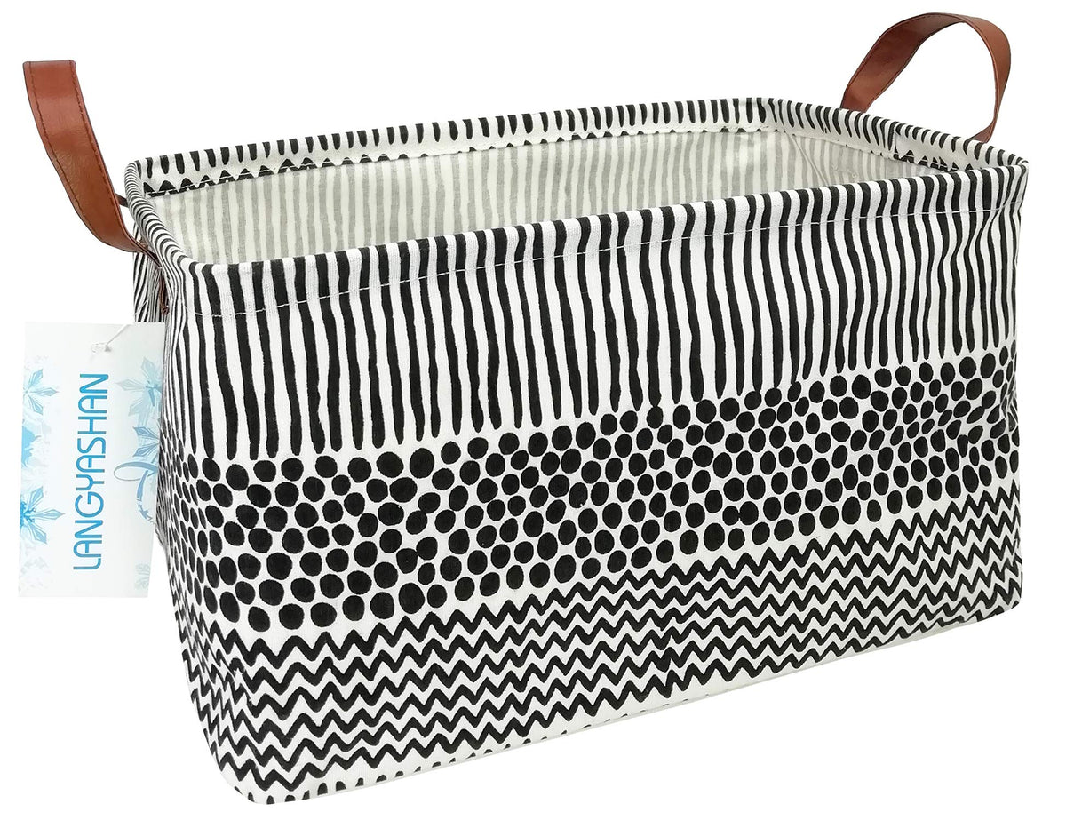 LANGYASHAN rectangular storage bin standing upright for clutter-free rooms