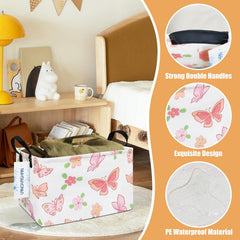 LANGYASHAN toy storage bin filled with kids' toys for playroom organization.