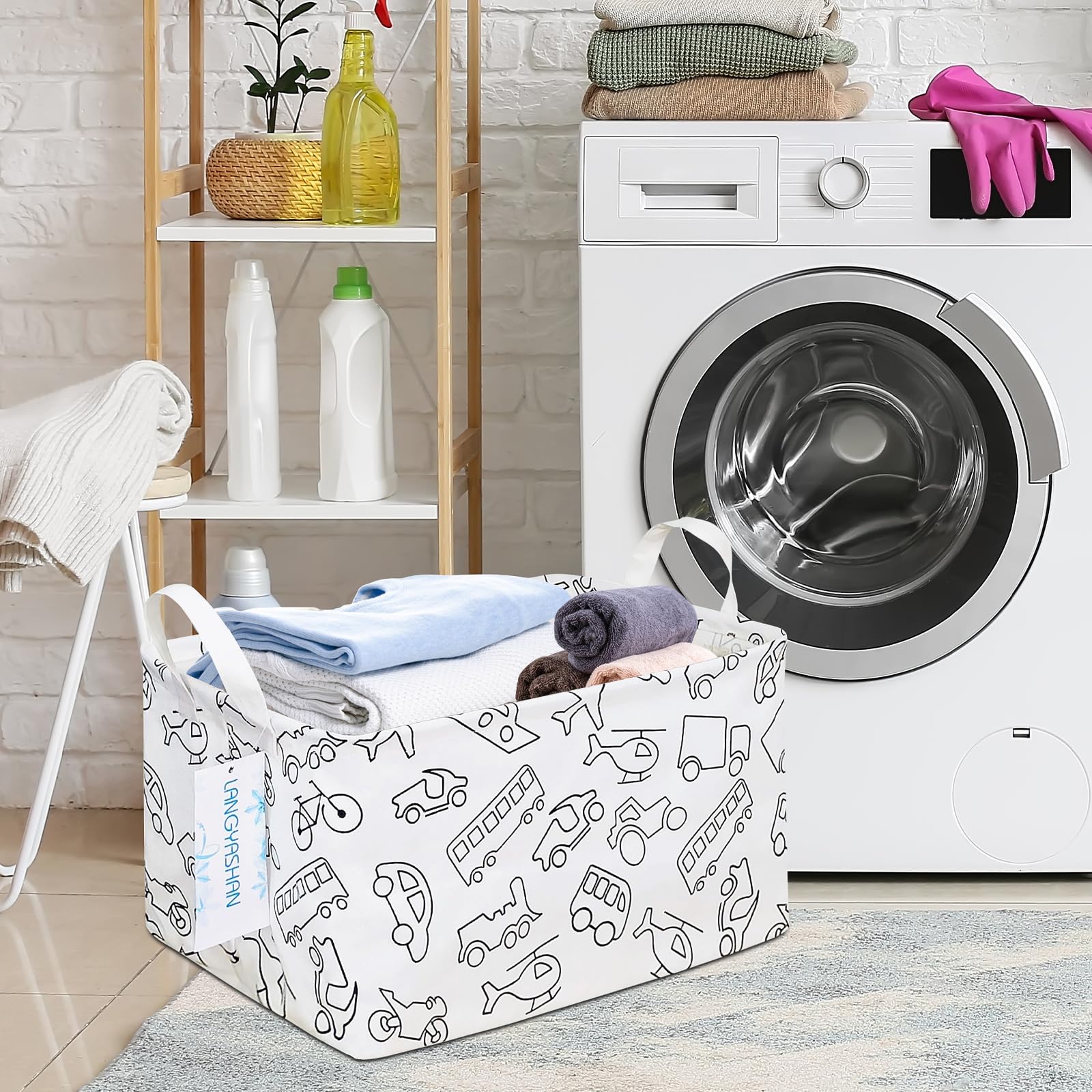 LANGYASHAN rectangular storage bin interior waterproof coating protects contents.