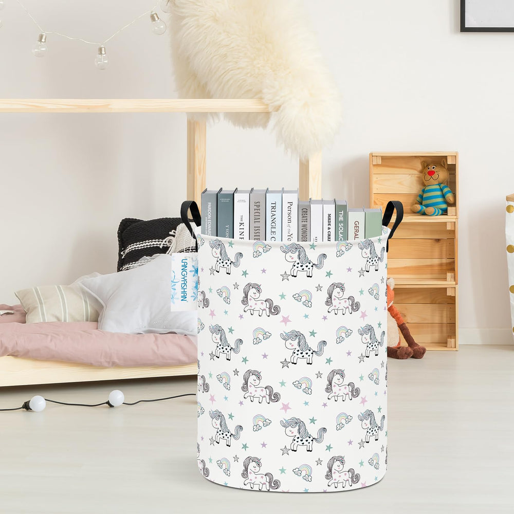LANGYASHAN storage bin fits closet shelves for quick tidying.