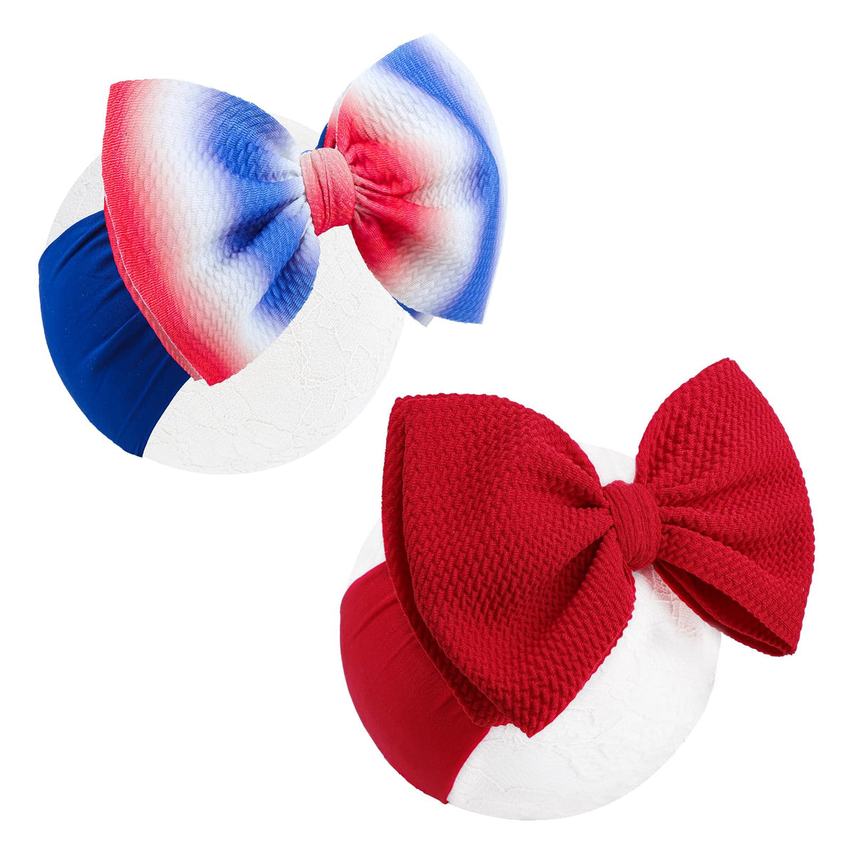 Lanmerry 4th of July baby bow pack for festive photos and celebrations.