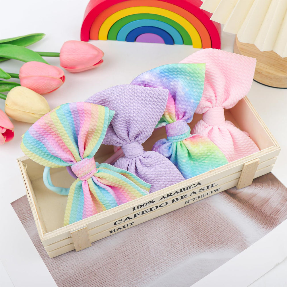 Lanmerry bow fits all head sizes with gentle elastic.