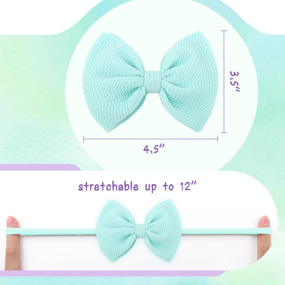 Lanmerry nylon headbands with waffle texture for soft, secure wear