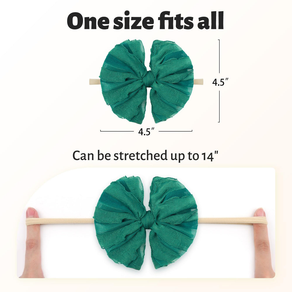 Lanmerry baby headband soft-stretchy nylon, gentle and comfortable.
