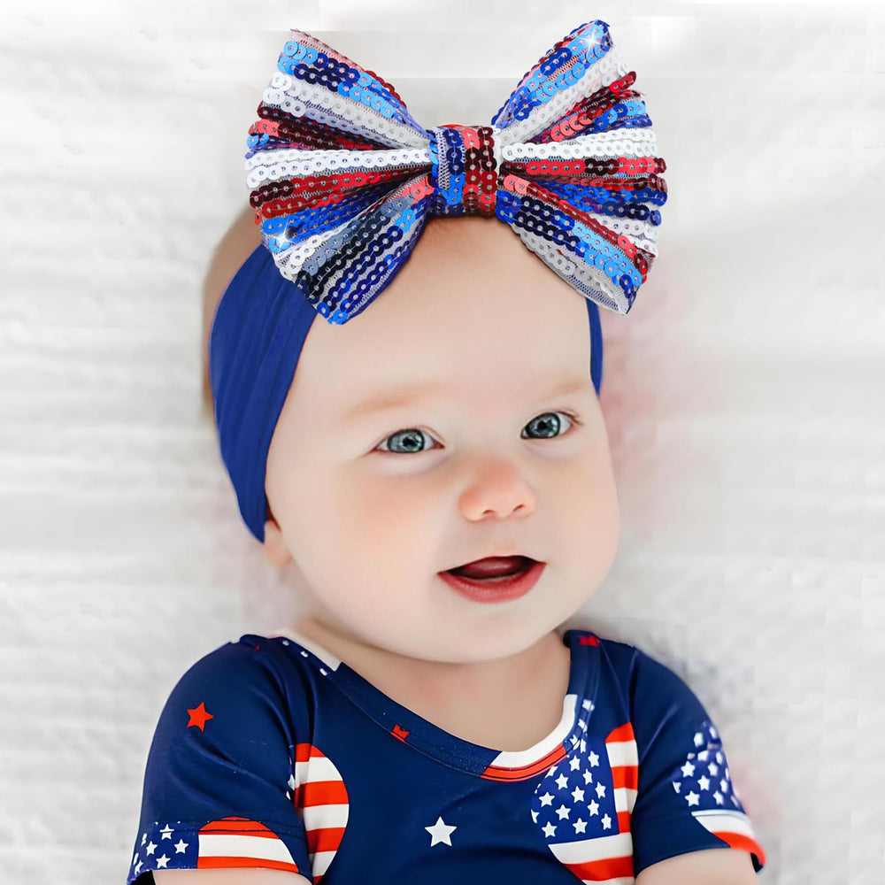 Lanmerry baby headband stretchy elastic fit for newborns to toddlers.