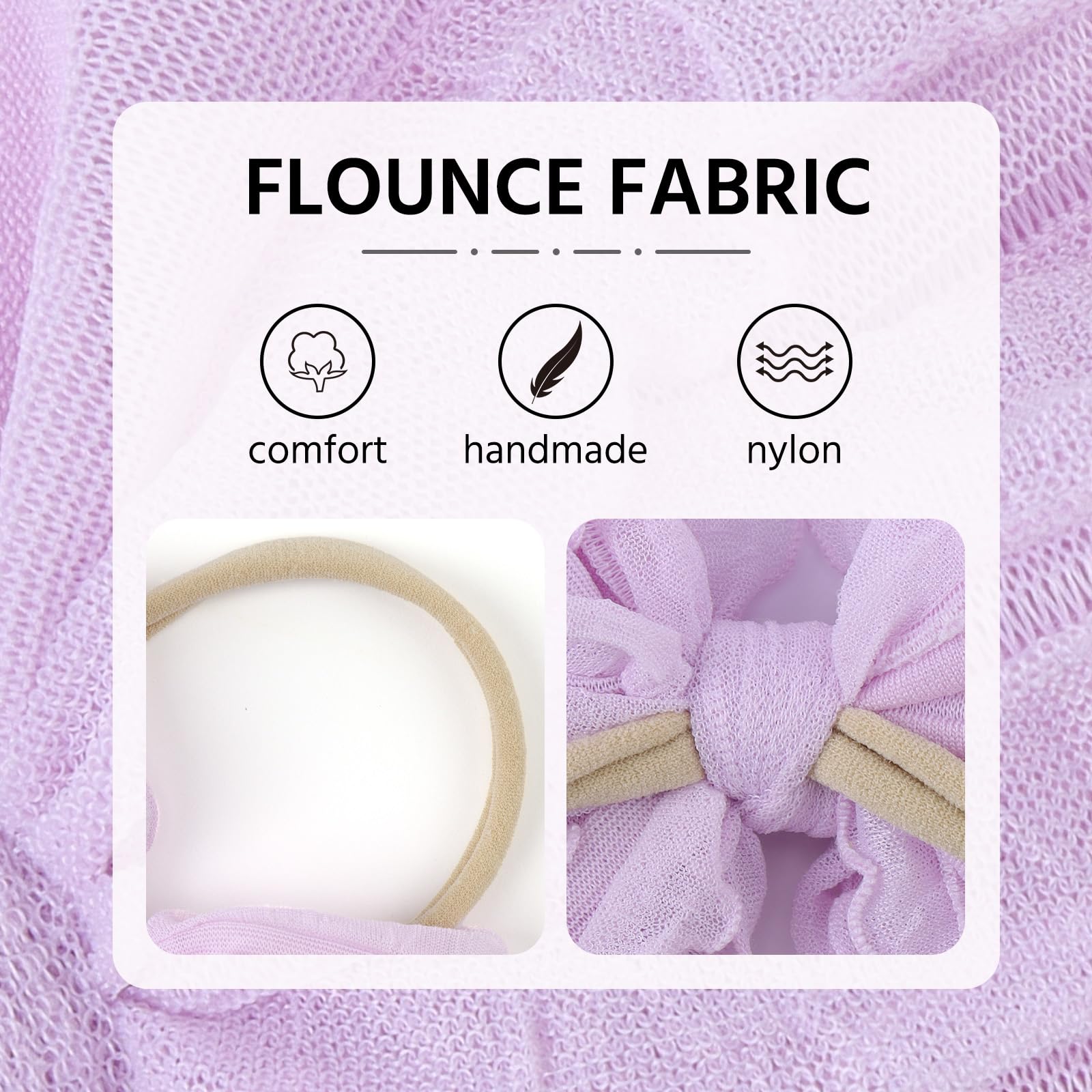 Lanmerry elastic-stretch headband fits newborn to adult for lasting wear.