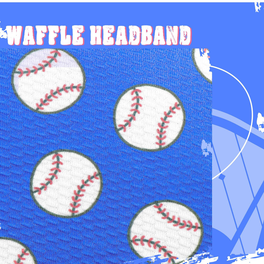 Lanmerry headband with baseball print ideal for photos.