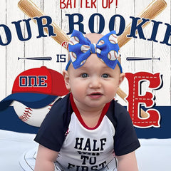 Lanmerry baseball hair bows elastic soft band ensures comfortable all day wear.