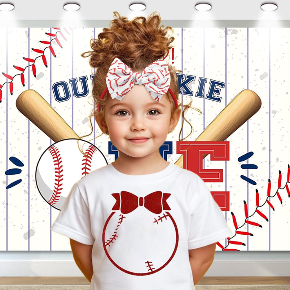 Lanmerry baseball hair bows waffle fabric durability keeps shape during play.