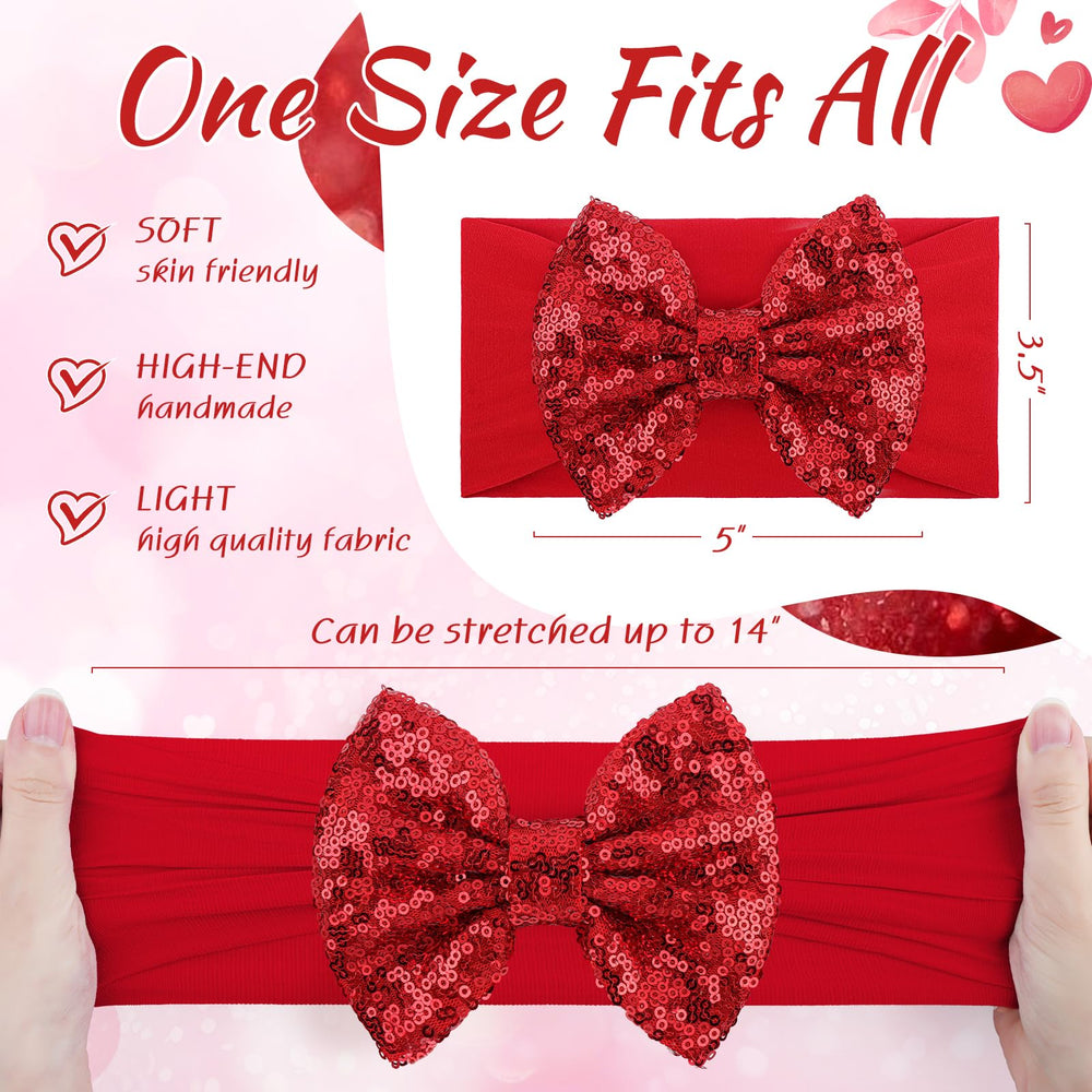 Lanmerry two-color bows side view enables secure wear without slipping.