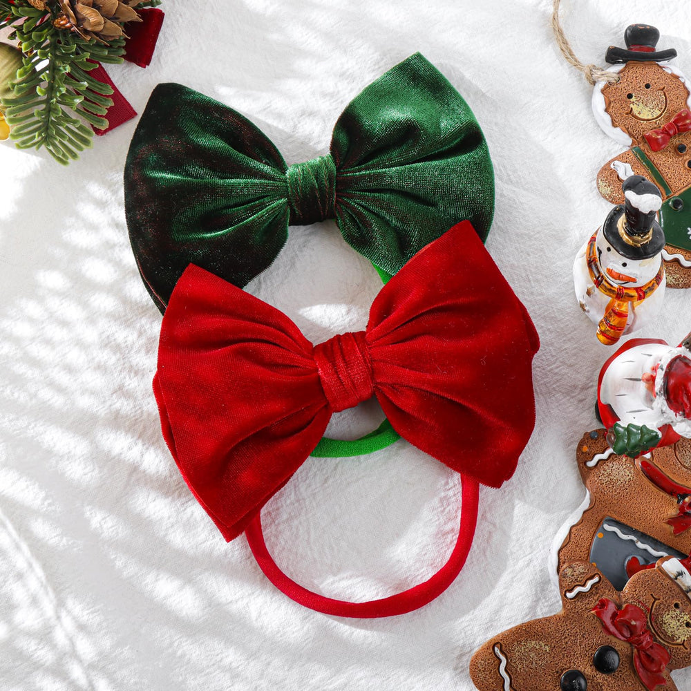 Lanmerry Christmas baby bows infant friendly design for everyday wear