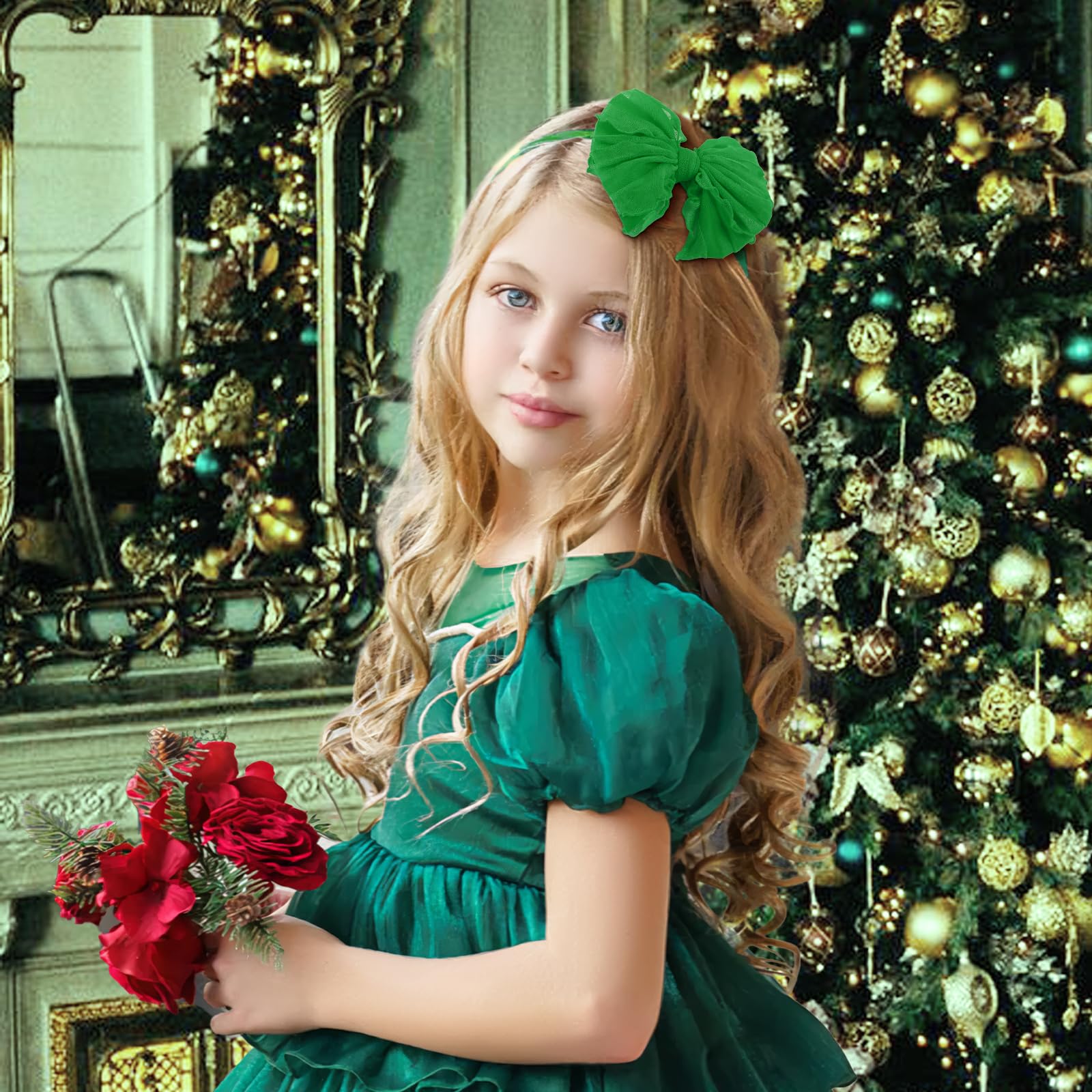 Lanmerry headband with white bow for pure, adorable daily outfits.