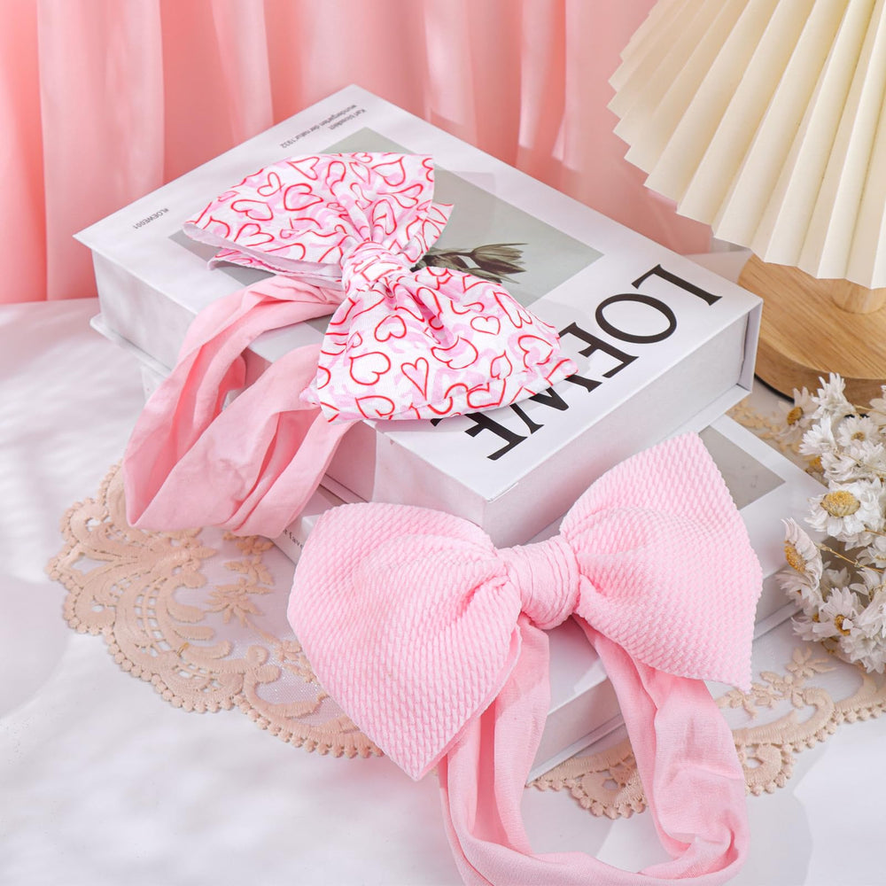 Lanmerry gift-ready two-pack headbands ideal for babies and toddlers.