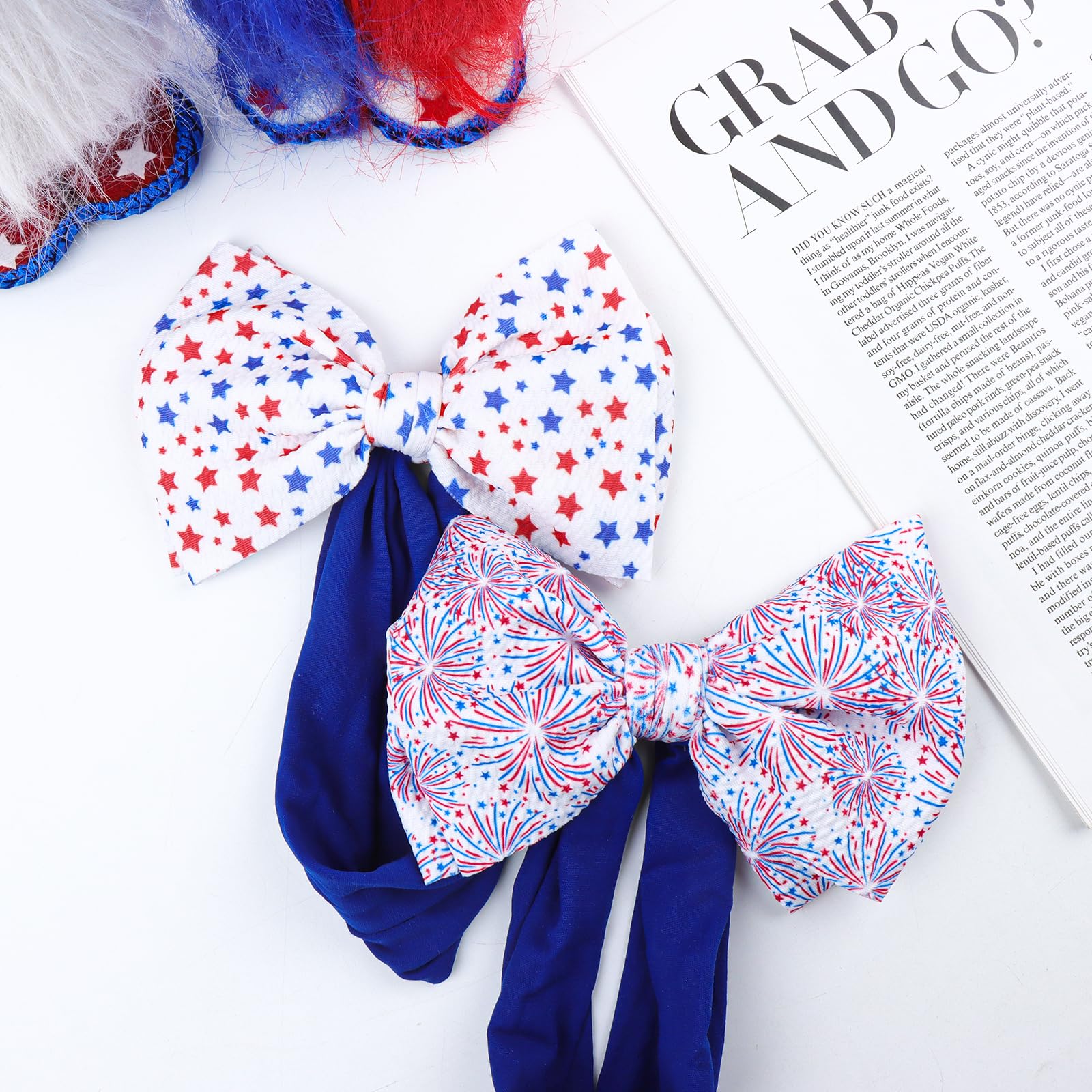 Lanmerry gift-ready patriotic headband suitable for baby showers.