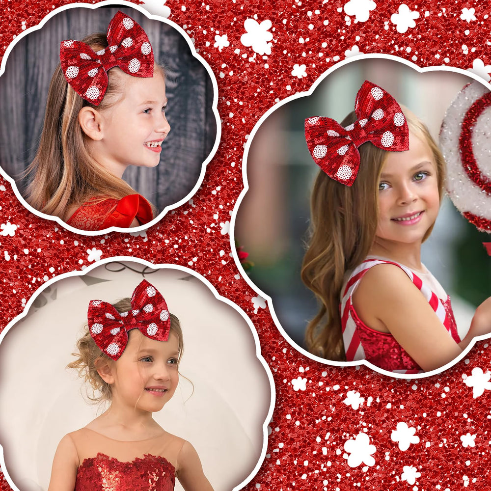 Lanmerry gift-ready sequined bow makes a thoughtful holiday present.