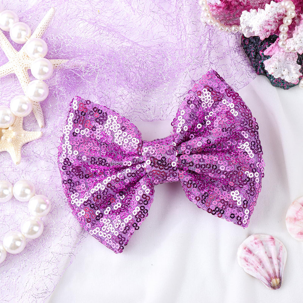 Lanmerry 5-inch bow clip with breathable design for toddlers and teens.