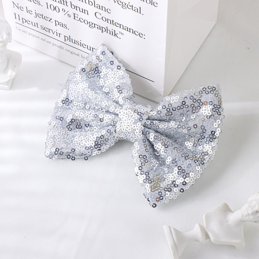 Lanmerry handmade sequin bow hair accessory for stylish everyday wear.
