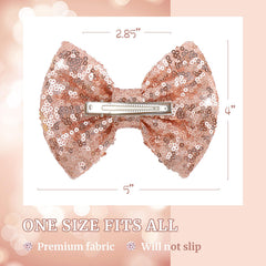 Lanmerry handmade sequin bow with durable stitching