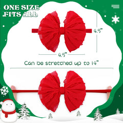 Lanmerry soft nylon headband stretches from newborn to adult sizes.