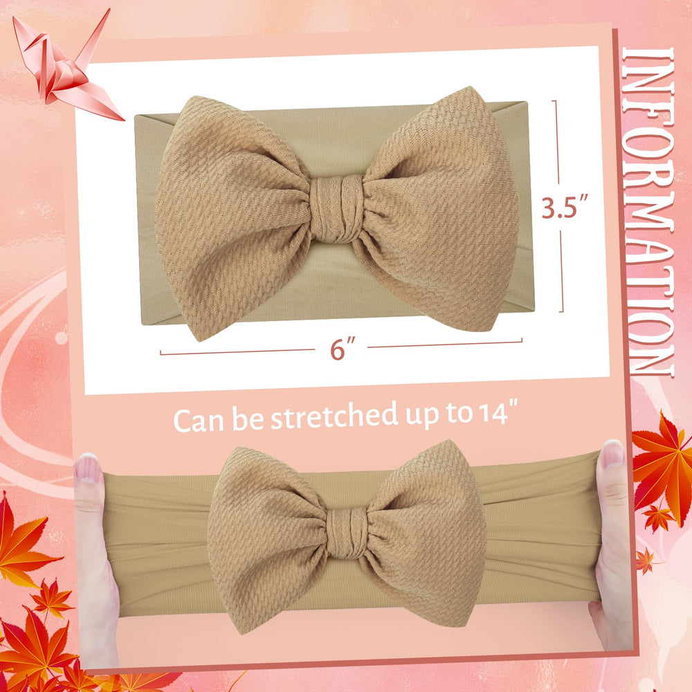 Lanmerry headbands elastic wrap demonstrates flexible fit for ages