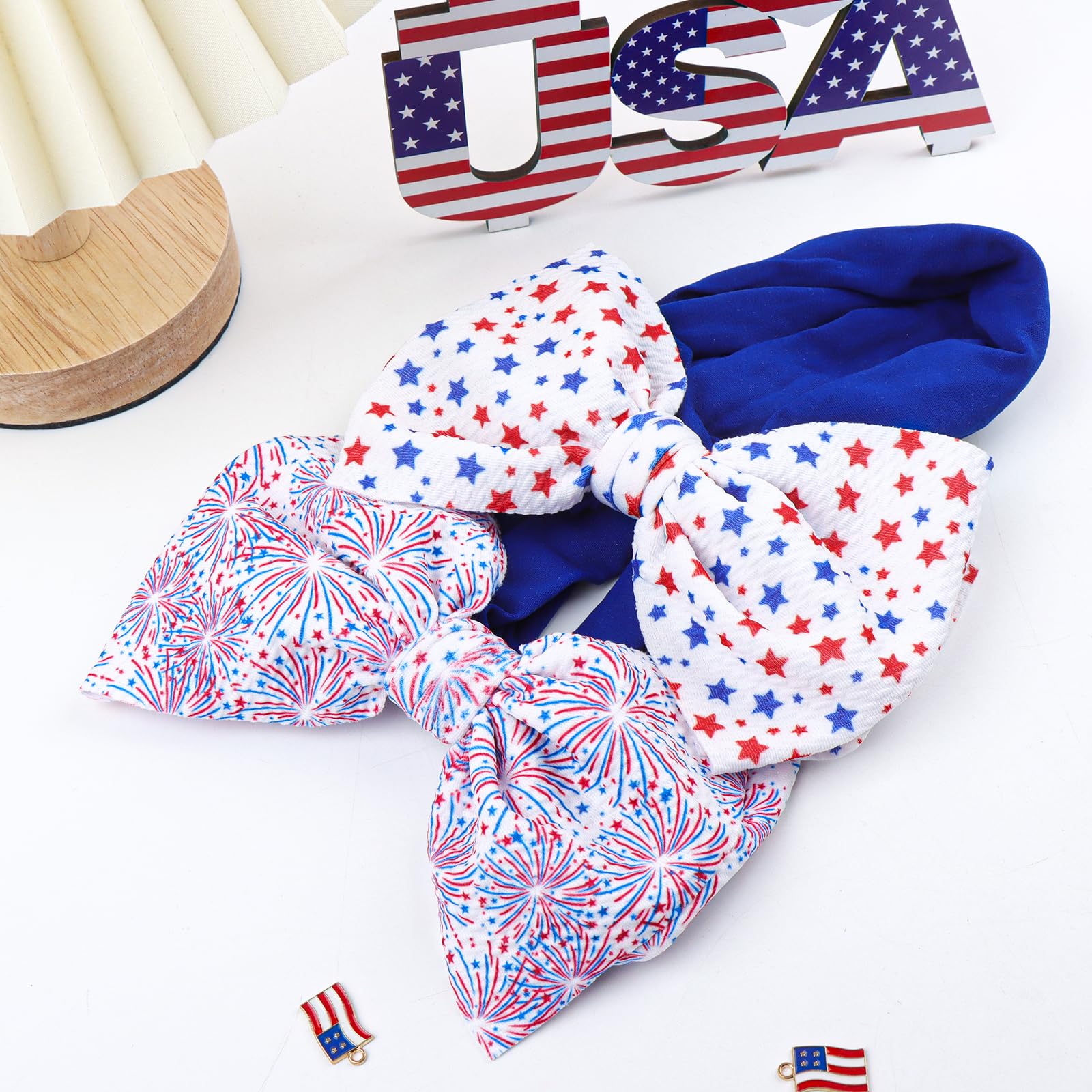 Lanmerry Independence Day baby photos with camera-ready headband design.